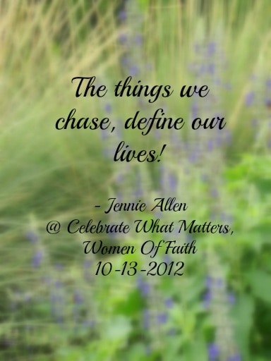 Things we chase