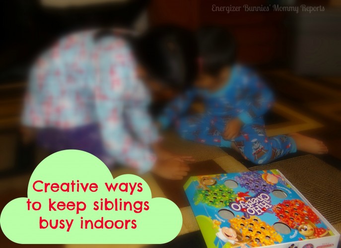 Creative ways to keep siblings busy indoors-Energizer Bunnies' Mommy Reports- #funwithkids