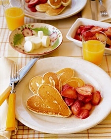 Heart Shaped Pancakes