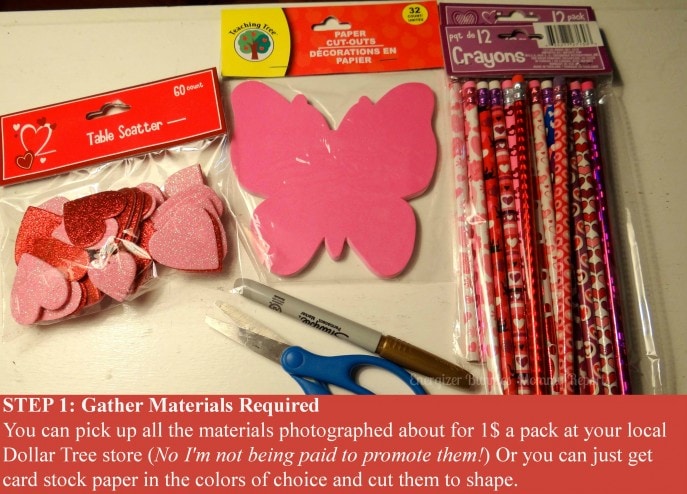 Step 1- Easy to make, D.I.Y., Valentine's Day Butterfly Cards (with Tutorial)- Energizer Bunnies' Mommy Reports (2)