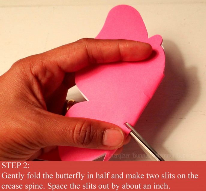 Step 2- Easy to make, D.I.Y., Valentine's Day Butterfly Cards (with Tutorial)- Energizer Bunnies' Mommy Reports (3)