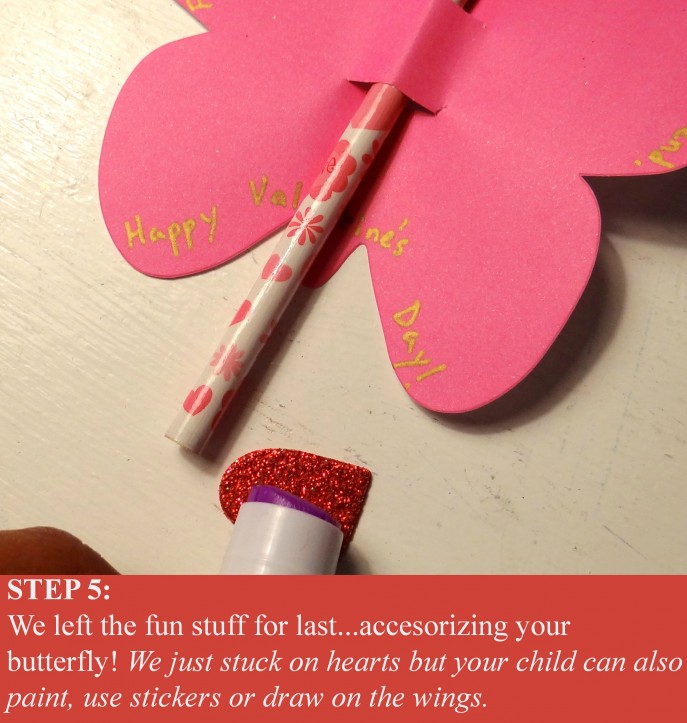 Step 5- Easy to make, D.I.Y., Valentine's Day Butterfly Cards (with Tutorial)- Energizer Bunnies' Mommy Reports (7)