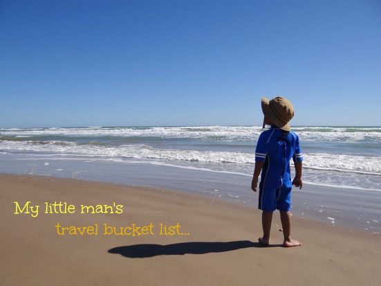 My little man's travel bucket list...Energizer Bunnies' Mommy Reports