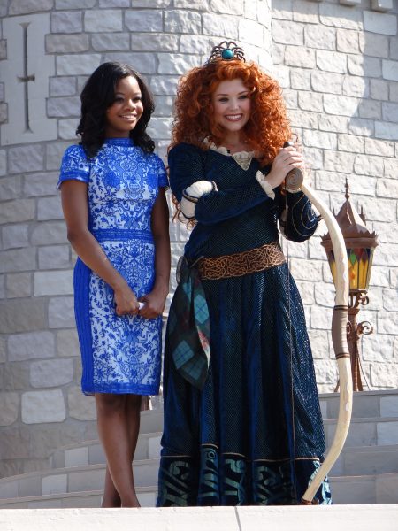 Gabby Douglas & Princess Merida. Photo Copyright-Energizer Bunnies' Mommy Reports